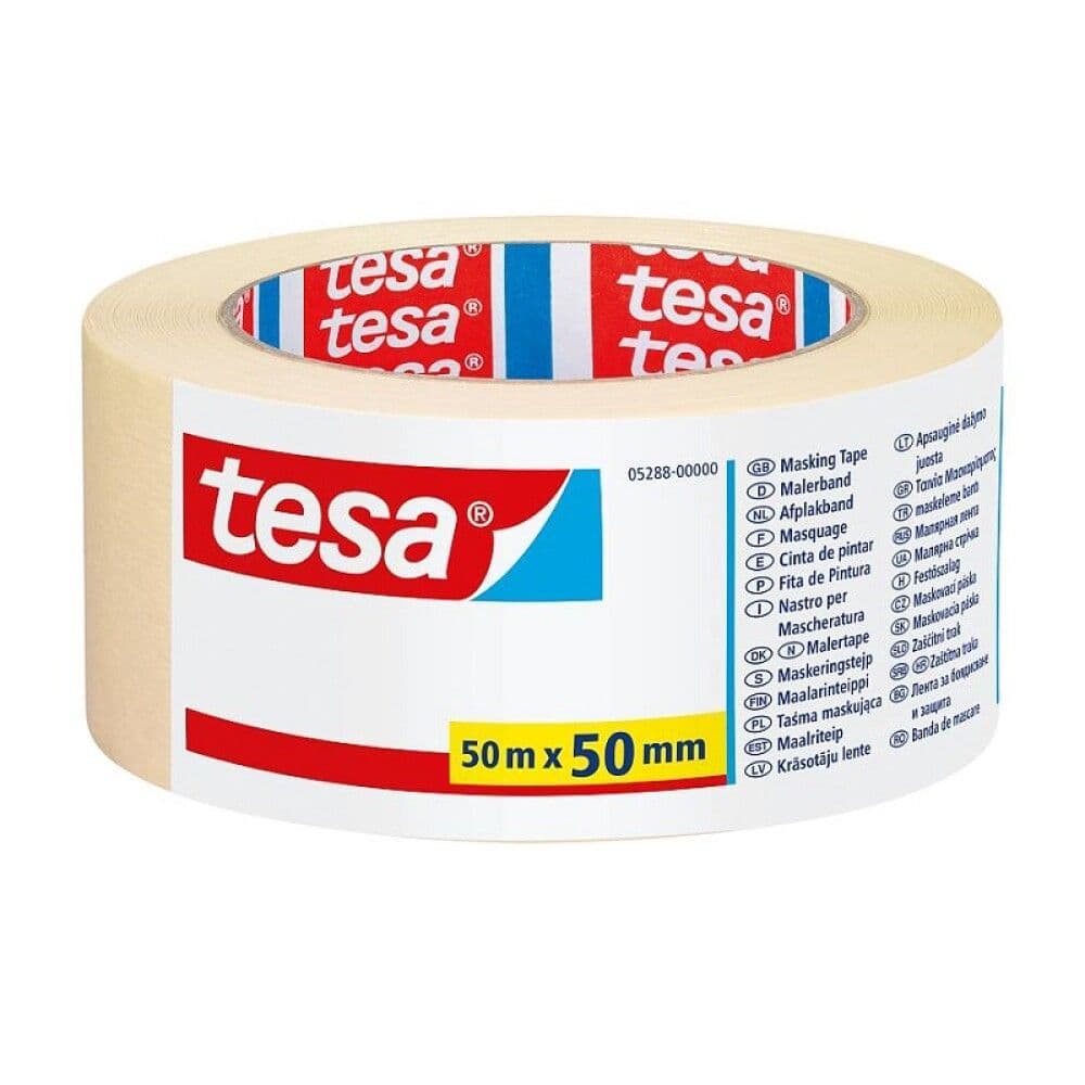 Tesa krepp 50mm x 50m 50°C 3ja daga